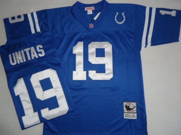 Johnny Unitas Indianapolis Colts blue Throwback jersey