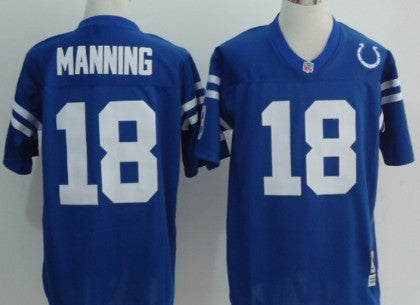 Peyton Manning Indianapolis Colts blue Throwback jersey