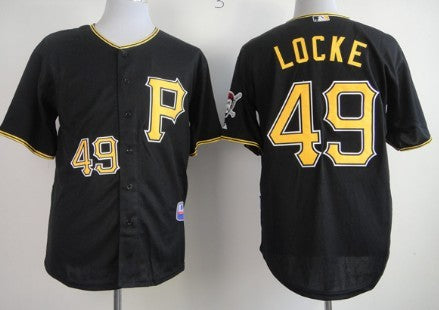 Jeff Locke Pittsburgh Pirates black jersey