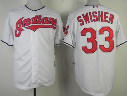 Nick Swisher Cleveland Guardians white jersey