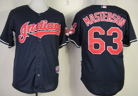 Justin Masterson Cleveland Guardians navy jersey