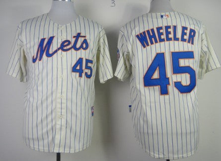 Zack Wheeler New York Mets cream jersey
