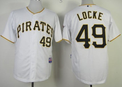 Jeff Locke Pittsburgh Pirates white jersey