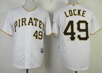 Jeff Locke Pittsburgh Pirates white jersey
