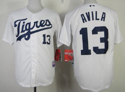 Alex Avila Detroit Tigers white jersey