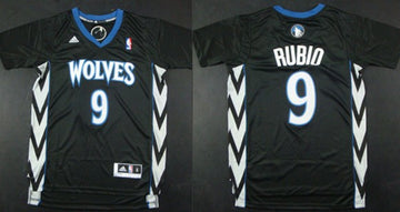 Ricky Rubio Revolution Minnesota Timberwolves black jersey