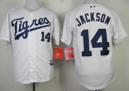 Austin Jackson Detroit Tigers white jersey