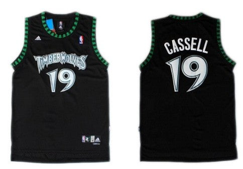 Sam Cassell Minnesota Timberwolves black jersey