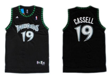 Sam Cassell Minnesota Timberwolves black jersey
