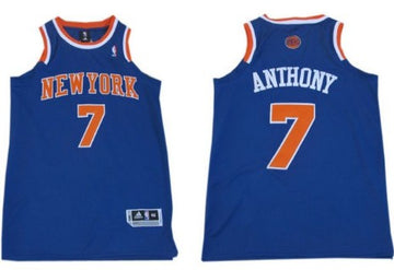 Carmelo Anthony Revolution New York Knicks blue jersey