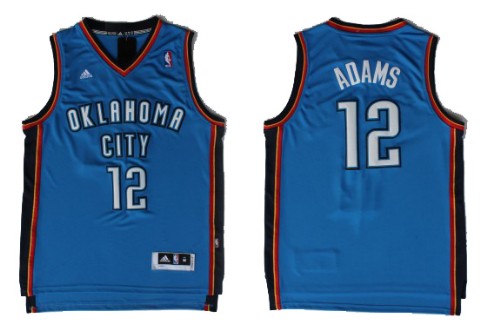 Steven Adams Revolution Oklahoma City Thunder blue jersey