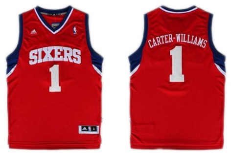 Michael Carter Philadelphia 76ers red jersey