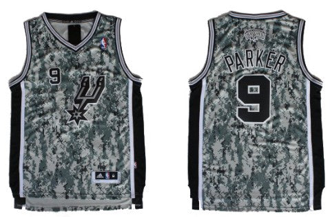 Tony Parker Revolution San Antonio Spurs camo Camo jersey