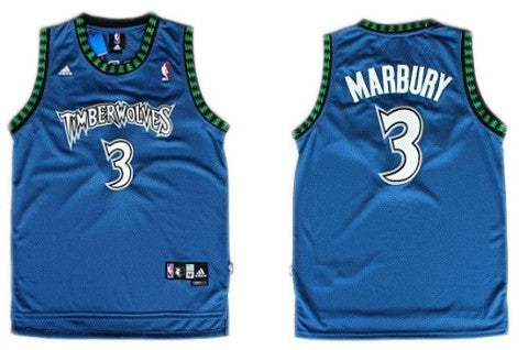 Stephon Marbury Minnesota Timberwolves blue jersey