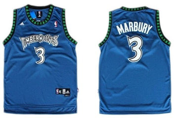 Stephon Marbury Minnesota Timberwolves blue jersey