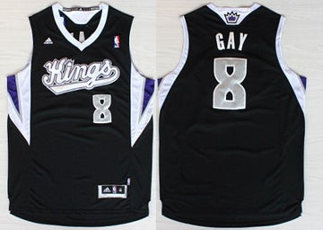 Rudy Gay Revolution Sacramento Kings black jersey