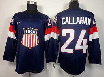 Ryan Callahan Team USA Hockey navy jersey