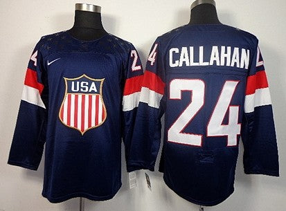 Ryan Callahan Team USA Hockey navy jersey