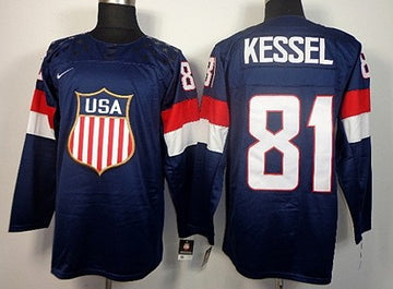 Phil Kessel Team USA Hockey navy jersey