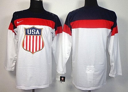 Custom Team USA Hockey white jersey