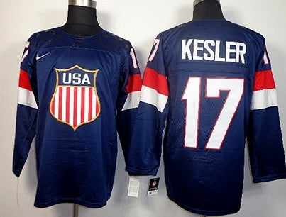 Ryan Kesler Team USA Hockey navy jersey