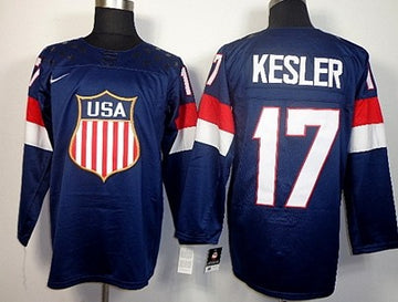 Ryan Kesler Team USA Hockey navy jersey