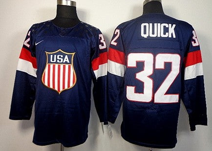 Jonathan Quick Team USA Hockey navy jersey