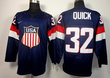 Jonathan Quick Team USA Hockey navy jersey