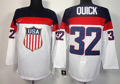 Jonathan Quick Team USA Hockey white jersey