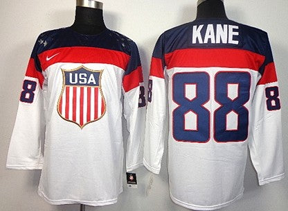 Patrick Kane Team USA Hockey white jersey