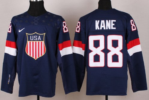 Patrick Kane Team USA Hockey navy jersey
