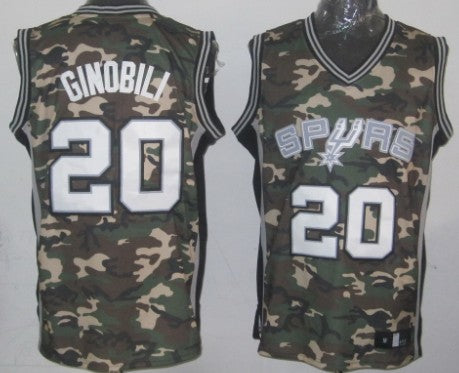 Manu Ginobili San Antonio Spurs camo Fashion jersey
