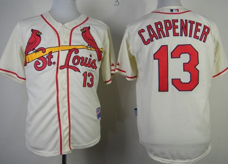 Matt Carpenter St. Louis Cardinals cream jersey