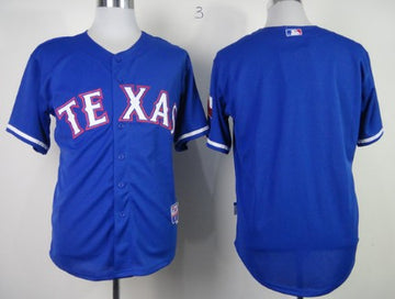 Custom Texas Rangers blue jersey