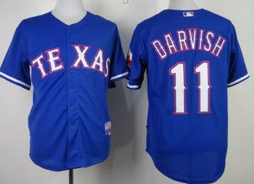 Yu Darvish Texas Rangers blue jersey