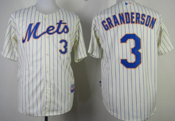 Curtis Granderson New York Mets cream jersey