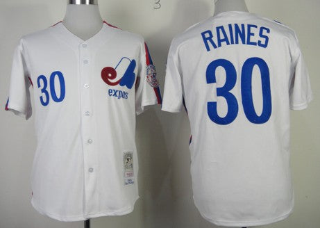 Tim Raines Washington Nationals white Throwback jersey