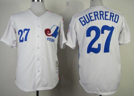 Vladimir Guerrero Washington Nationals white Throwback jersey
