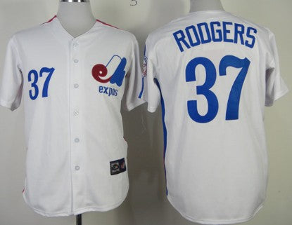 Steve Rodgers Washington Nationals white Throwback jersey