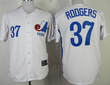 Steve Rodgers Washington Nationals white Throwback jersey
