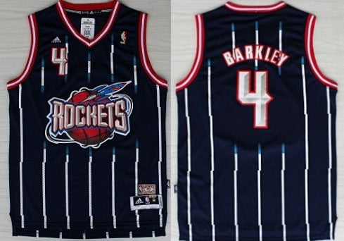 Charles Barkley Aba Hardwood Houston Rockets navy Classic jersey