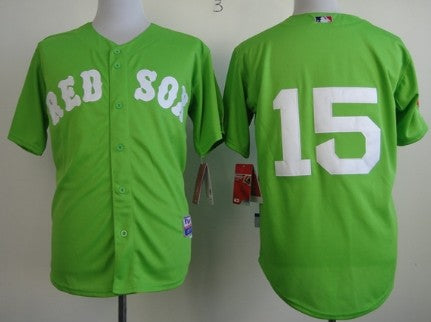 Dustin Pedroia Boston Red Sox green jersey
