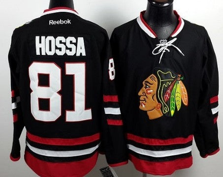 Marian Hossa Chicago Blackhawks black Stadium Series jersey