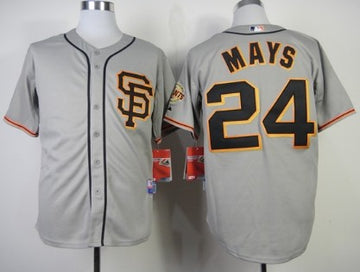 Willie Mays San Francisco Giants gray jersey