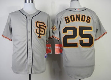 Barry Bonds San Francisco Giants gray jersey