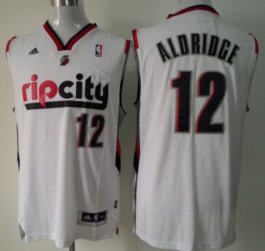 LaMarcus Aldridge Rip Portland Trail Blazers white jersey