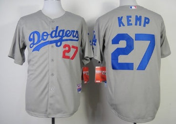 Matt Kemp Los Angeles Dodgers gray jersey