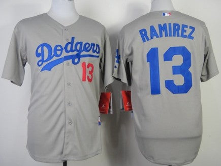 Hanley Ramirez Los Angeles Dodgers gray jersey