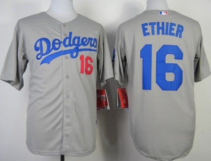 Andre Ethier Los Angeles Dodgers gray jersey