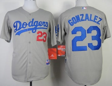 Adrian Gonzalez Los Angeles Dodgers gray jersey